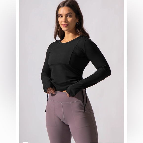 Ruched drawstring top long sleeve - Picture 2 of 7